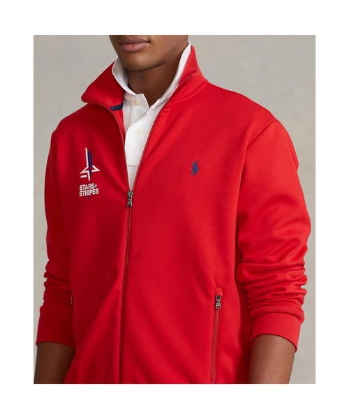 POLO RALPH LAUREN（ポロ ラルフ ローレン）の「スター + ストライプ トラック ジャケット（ジャージ・メンズ・レッド・S/M/L/XS）」の3枚目の写真