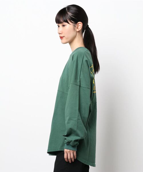THE SHINZONE（ザ　シンゾーン）の「【THE SHINZONE】MILITARY BACK PRINT T WOMEN（Tシャツ/カットソー・レディース・グリーン/ネイビー・FREE）」の5枚目の写真