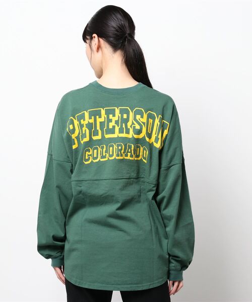 THE SHINZONE（ザ　シンゾーン）の「【THE SHINZONE】MILITARY BACK PRINT T WOMEN（Tシャツ/カットソー・レディース・グリーン/ネイビー・FREE）」の4枚目の写真