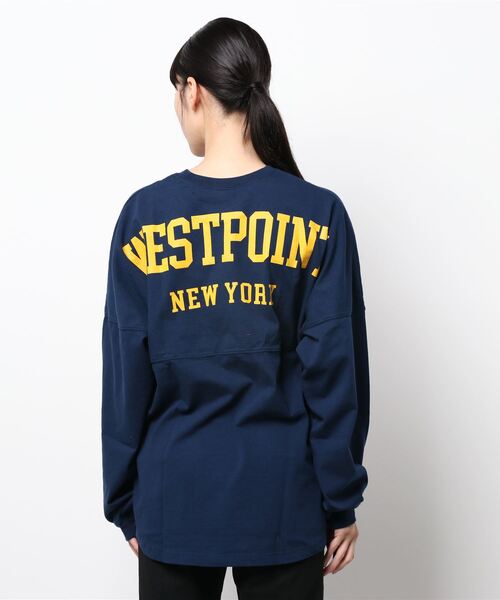 THE SHINZONE（ザ　シンゾーン）の「【THE SHINZONE】MILITARY BACK PRINT T WOMEN（Tシャツ/カットソー・レディース・グリーン/ネイビー・FREE）」の3枚目の写真