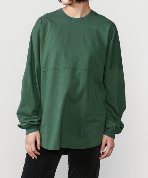 THE SHINZONE（ザ　シンゾーン）の「【THE SHINZONE】MILITARY BACK PRINT T WOMEN（Tシャツ/カットソー・レディース・グリーン/ネイビー・FREE）」の8枚目の写真