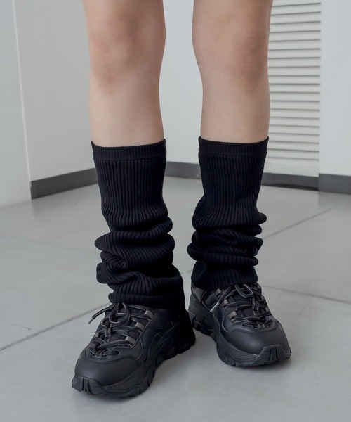 RASVOA(ラスボア)の「デイジー?レッグウォーマー(レッグウォーマー・レディース・ブラック/オフホワイト・FREE)」の9枚目の写真