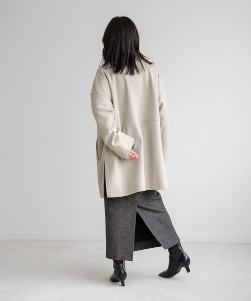 LOWRYS FARM(ローリーズファーム)の「ウールライクボックスジャケット 952581(テーラードジャケット・レディース・ブラウン/ブルー/グリーン/アイボリー・FREE)」の13枚目の写真