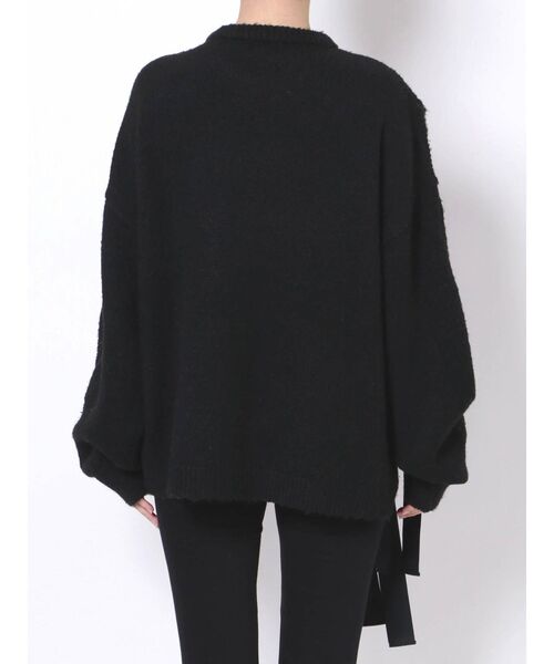 merry jenny（メリージェニー）の「スリットリボンケーブルニット（ニット/セーター・レディース・ブラック/ベージュ/アイボリー・FREE）」の18枚目の写真