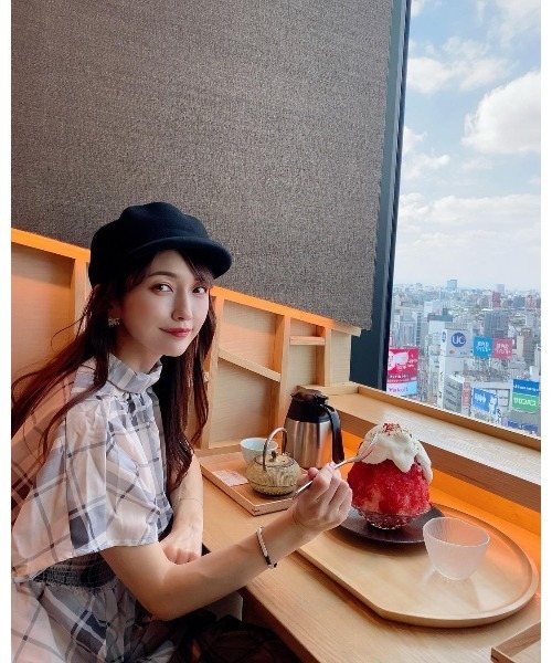 14+(イチヨンプラス)の「ポコポコフエルトキャスケット(キャスケット・レディース・ブラック/キャメル/チャコールグレー・FREE)」の9枚目の写真