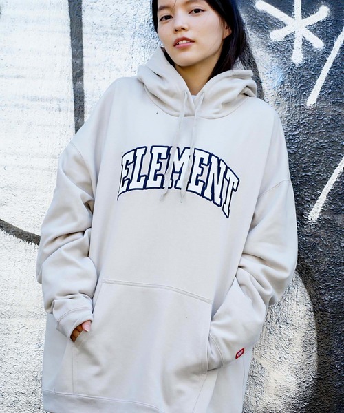 ELEMENT（エレメント）の「ELEMENT メンズ  92 BASE HOOD WR パーカー  【2021年秋冬モデル】/エレメントロゴプルオーバーパーカー（パーカー・メンズ・ブラック/マルチ/ベージュ・MEDIUM/LARGE/X-LARGE）」の2枚目の写真