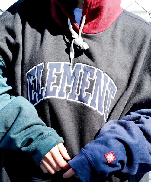 ELEMENT（エレメント）の「ELEMENT メンズ  92 BASE HOOD WR パーカー  【2021年秋冬モデル】/エレメントロゴプルオーバーパーカー（パーカー・メンズ・ブラック/マルチ/ベージュ・MEDIUM/LARGE/X-LARGE）」の14枚目の写真