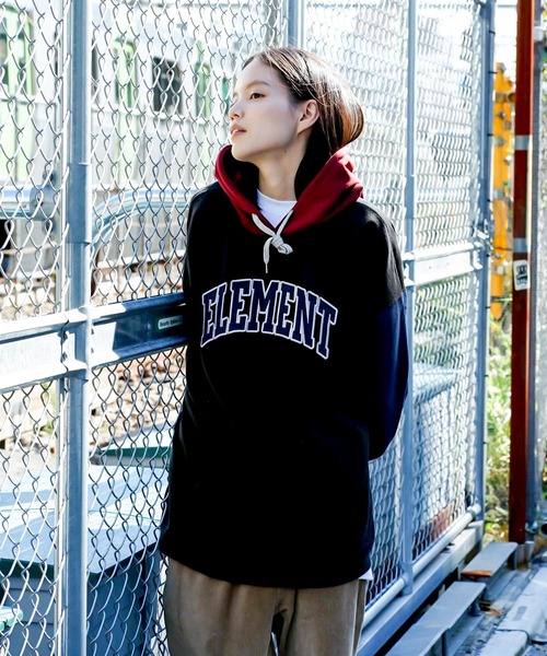 ELEMENT（エレメント）の「ELEMENT メンズ  92 BASE HOOD WR パーカー  【2021年秋冬モデル】/エレメントロゴプルオーバーパーカー（パーカー・メンズ・ブラック/マルチ/ベージュ・MEDIUM/LARGE/X-LARGE）」の18枚目の写真