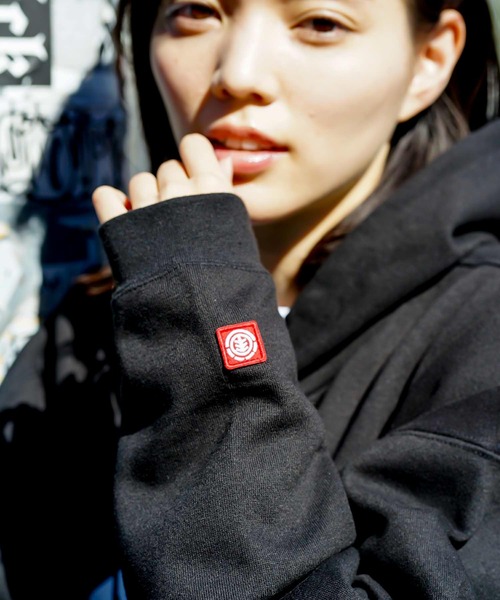 ELEMENT（エレメント）の「ELEMENT メンズ  92 BASE HOOD WR パーカー  【2021年秋冬モデル】/エレメントロゴプルオーバーパーカー（パーカー・メンズ・ブラック/マルチ/ベージュ・MEDIUM/LARGE/X-LARGE）」の13枚目の写真