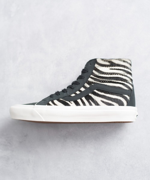 VANS ヴァンズ / SK8-HI 38 DX スケートハイ ゼブラハラコ ハイカット 