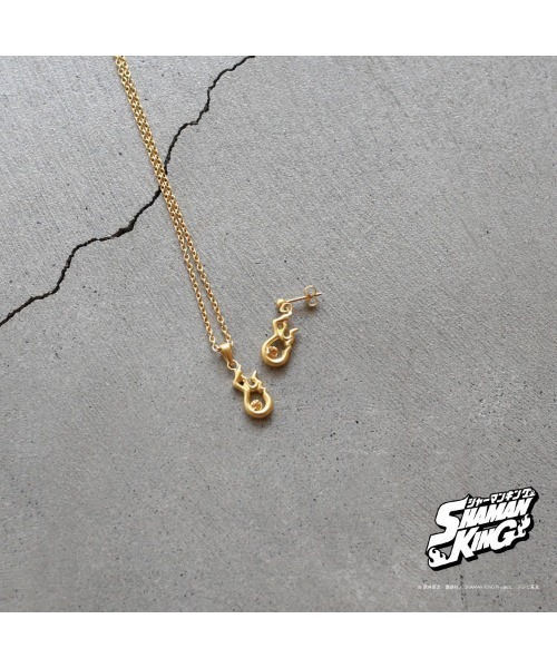 お値打ち品 Shaman King シャーマンキング オーバーソウル ネックレス Made ピアス セット アクセサリー 麻倉 葉 ネックレス オーバーソウル Jam Home Made ジャムホームメイド のファッション ワンピース専門店