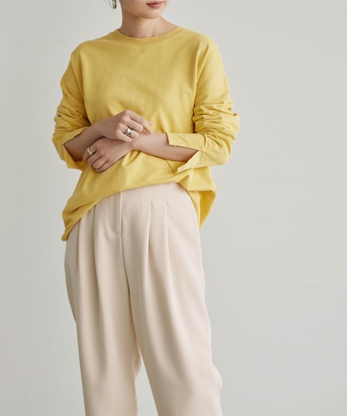 titivate(ティティベイト)の「タックセミワイドスラックスパンツ(その他パンツ・レディース・バーガンディー/ブラウン/モカ/アイボリー/ブルー系その他・M/S/L)」の11枚目の写真