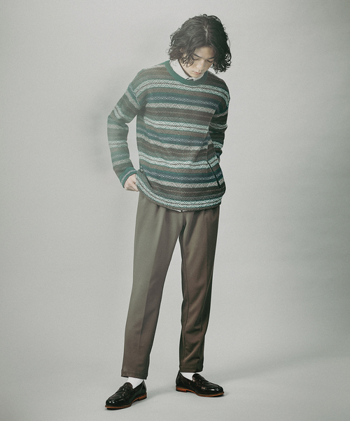 ABAHOUSE（アバハウス）の「【セットアップ対応】ツイルジャージ イージーパンツスラックス（スラックス・メンズ・ダークベージュ/グレイッシュベージュ/グリーン系その他・46/44/48）」の11枚目の写真