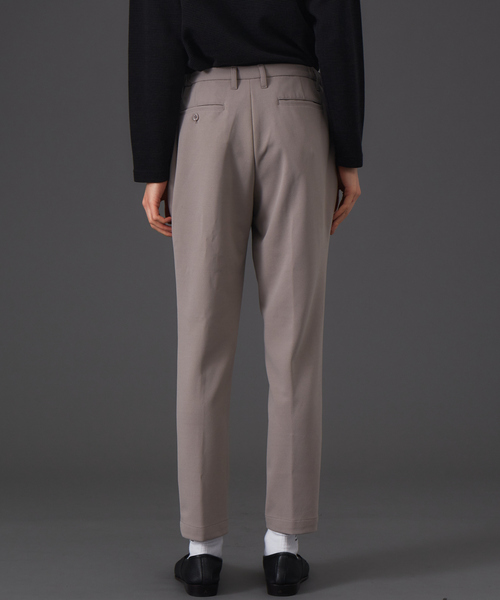 ABAHOUSE（アバハウス）の「【セットアップ対応】ツイルジャージ イージーパンツスラックス（スラックス・メンズ・ダークベージュ/グレイッシュベージュ/グリーン系その他・46/44/48）」の7枚目の写真