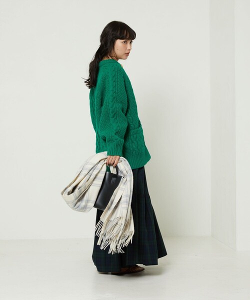 FREAK'S STORE（フリークスストア）の「フィッシャーマンカーディガン（カーディガン/ボレロ・レディース・ネイビー/レッド/オフホワイト/グリーン・ﾌﾘ-）」の9枚目の写真