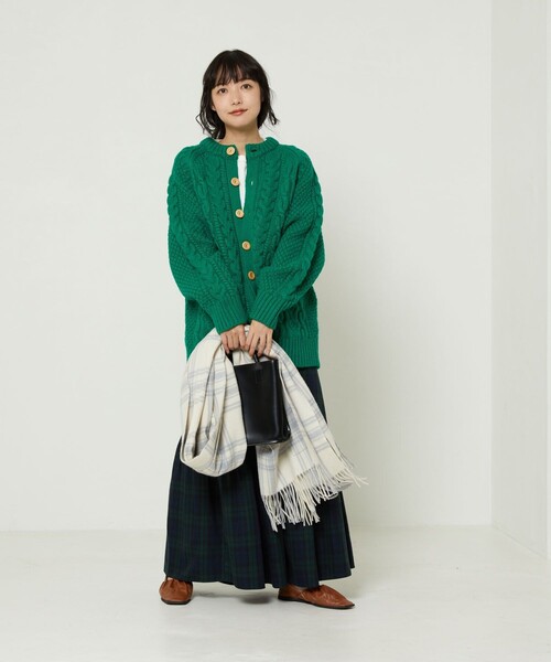 FREAK'S STORE（フリークスストア）の「フィッシャーマンカーディガン（カーディガン/ボレロ・レディース・ネイビー/レッド/オフホワイト/グリーン・ﾌﾘ-）」の11枚目の写真