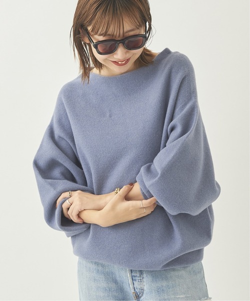 plage（プラージュ）の「【R’IAM】FEMININE ニット◆（ニット/セーター・レディース・ホワイト/ベージュ/ブルー・FREE）」の3枚目の写真