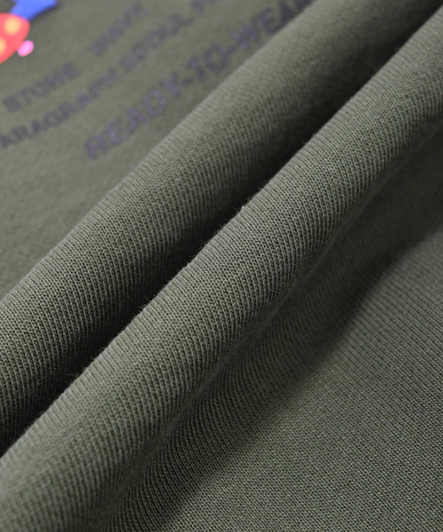 Paragraph（パラグラフ）の「Paragraph(パラグラフ) スマイルロゴ スウェット（スウェット・メンズ・ライトグレー/パープル/オレンジ/ブルー/グリーン/チャコール/ベージュ・ONE SIZE）」の9枚目の写真