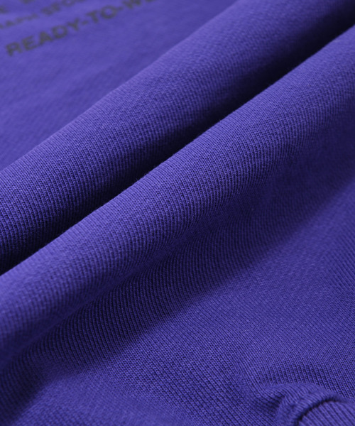 Paragraph（パラグラフ）の「Paragraph(パラグラフ) スマイルロゴ スウェット（スウェット・メンズ・ライトグレー/パープル/オレンジ/ブルー/グリーン/チャコール/ベージュ・ONE SIZE）」の11枚目の写真