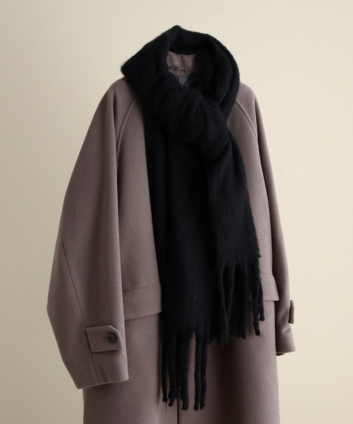 JUNRED（ジュンレッド）の「ボリュームカラーマフラー（マフラー・メンズ・チャコールグレー/ライトグレー/ブラック/キナリ/ブラウン系その他2/ブルー系その他4・FREE）」の17枚目の写真