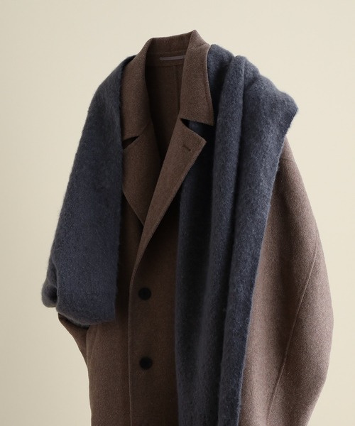 JUNRED（ジュンレッド）の「ボリュームカラーマフラー（マフラー・メンズ・チャコールグレー/ライトグレー/ブラック/キナリ/ブラウン系その他2/ブルー系その他4・FREE）」の15枚目の写真