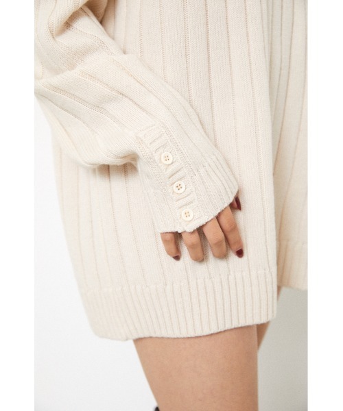 LAGUA GEM（ラグアジェム）の「LOOSE KNIT MINI OP（ワンピース・レディース・ダークブルー/ブラック/アイボリー・MEDIUM/SMALL）」の9枚目の写真