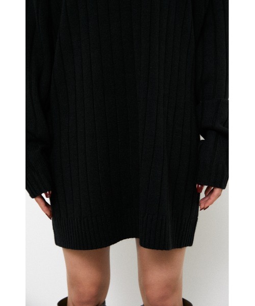 LAGUA GEM（ラグアジェム）の「LOOSE KNIT MINI OP（ワンピース・レディース・ダークブルー/ブラック/アイボリー・MEDIUM/SMALL）」の22枚目の写真