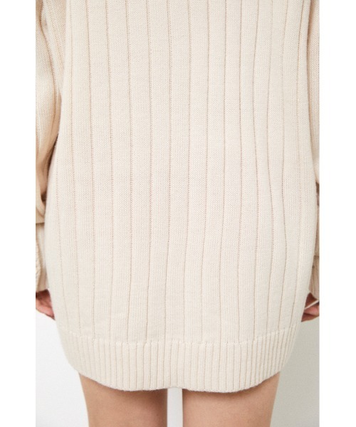 LAGUA GEM（ラグアジェム）の「LOOSE KNIT MINI OP（ワンピース・レディース・ダークブルー/ブラック/アイボリー・MEDIUM/SMALL）」の11枚目の写真