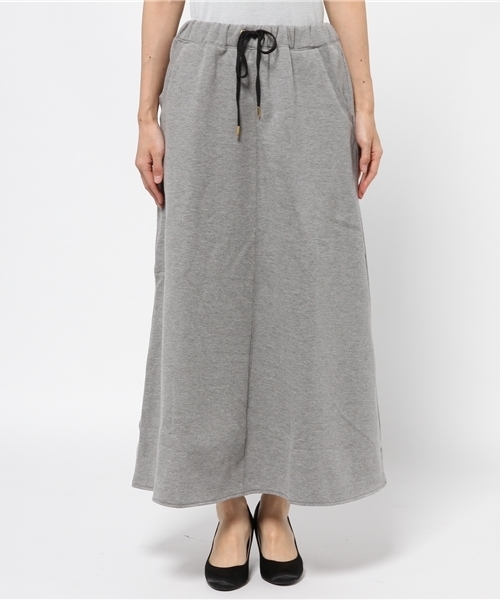 DISCOAT（ディスコート）の「【Discoat】裏起毛ロングスカート（スカート・レディース・グレー/ブラック・ﾌﾘ-）」の3枚目の写真