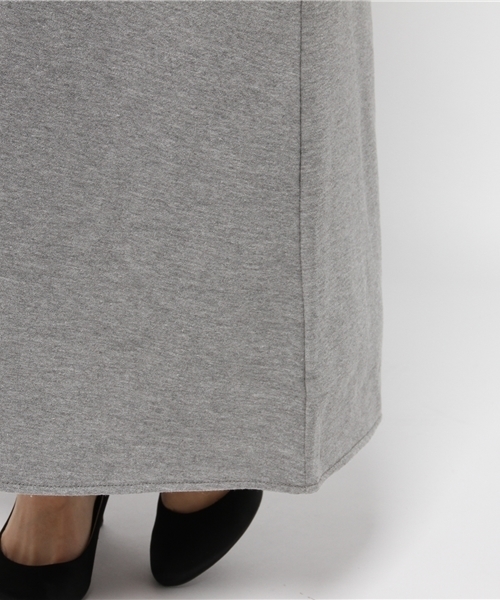 DISCOAT（ディスコート）の「【Discoat】裏起毛ロングスカート（スカート・レディース・グレー/ブラック・ﾌﾘ-）」の9枚目の写真