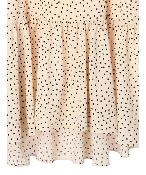 SLURR(スラ―)の「【大きいサイズ】ドットフリルマーメイドスカート(スカート・レディース・ライトベージュ/ブラック・LARGE)」の20枚目の写真