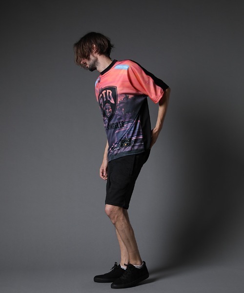 STUD MUFFIN(スタッドマフィン)の「mt7534-ハイゲージスムース STD TEAM GAMEシャツ(Tシャツ/カットソー・メンズ・ホワイト/ブラック・2/3)」の8枚目の写真