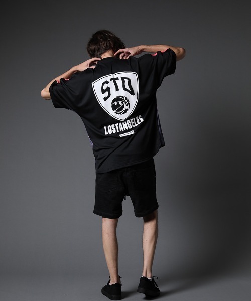 STUD MUFFIN(スタッドマフィン)の「mt7534-ハイゲージスムース STD TEAM GAMEシャツ(Tシャツ/カットソー・メンズ・ホワイト/ブラック・2/3)」の9枚目の写真