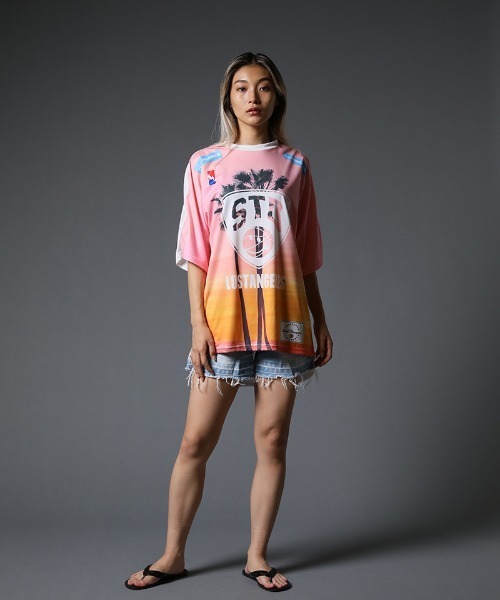 STUD MUFFIN(スタッドマフィン)の「mt7534-ハイゲージスムース STD TEAM GAMEシャツ(Tシャツ/カットソー・メンズ・ホワイト/ブラック・2/3)」の15枚目の写真