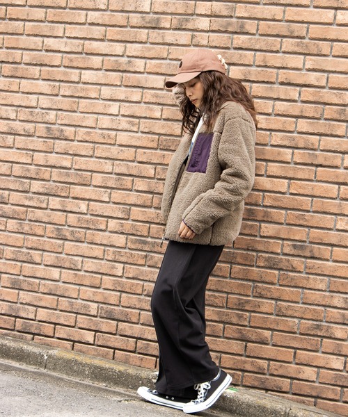 Mac-House(マックハウス)の「CAPTAIN STAG キャプテンスタッグ ボアスタンドジャケット(その他アウター・レディース・ベージュ/ブラウン/オレンジ/ブルー/アイボリー・フリー)」の19枚目の写真