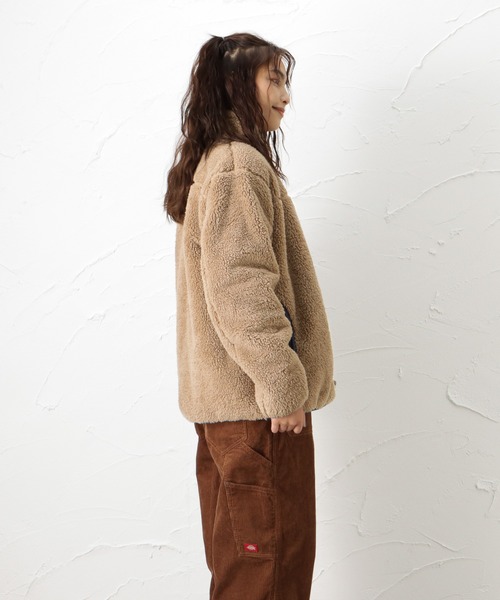 Mac-House(マックハウス)の「CAPTAIN STAG キャプテンスタッグ ボアスタンドジャケット(その他アウター・レディース・ベージュ/ブラウン/オレンジ/ブルー/アイボリー・フリー)」の6枚目の写真