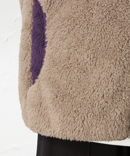 Mac-House(マックハウス)の「CAPTAIN STAG キャプテンスタッグ ボアスタンドジャケット(その他アウター・レディース・ベージュ/ブラウン/オレンジ/ブルー/アイボリー・フリー)」の11枚目の写真