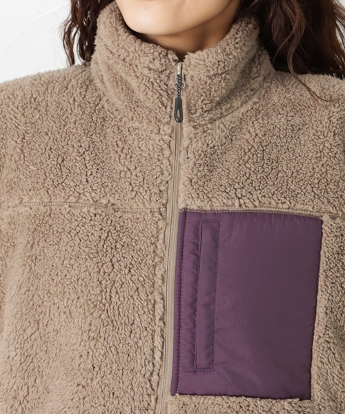 Mac-House(マックハウス)の「CAPTAIN STAG キャプテンスタッグ ボアスタンドジャケット(その他アウター・レディース・ベージュ/ブラウン/オレンジ/ブルー/アイボリー・フリー)」の13枚目の写真