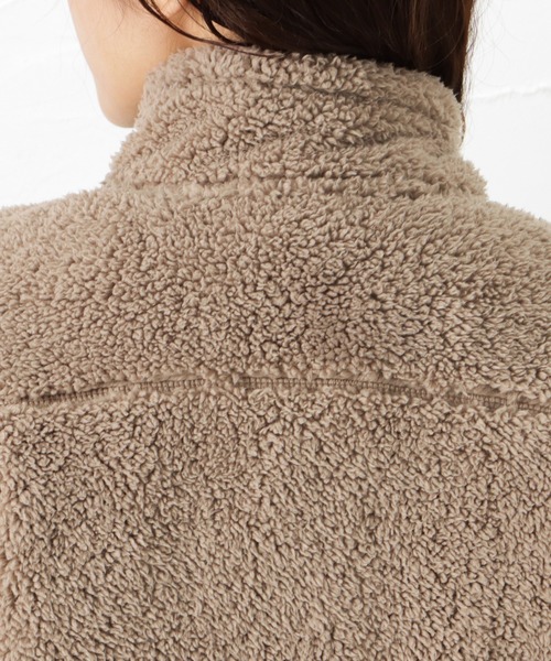 Mac-House(マックハウス)の「CAPTAIN STAG キャプテンスタッグ ボアスタンドジャケット(その他アウター・レディース・ベージュ/ブラウン/オレンジ/ブルー/アイボリー・フリー)」の16枚目の写真