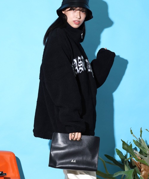 NaNa-NaNa（ナナナナ）の「nana-nana/ナナナナ A4 RECYCLED LEATHER ショルダーバッグ リサイクルレザー（ショルダーバッグ・レディース・ブラック/キャメル・ONE SIZE）」の10枚目の写真