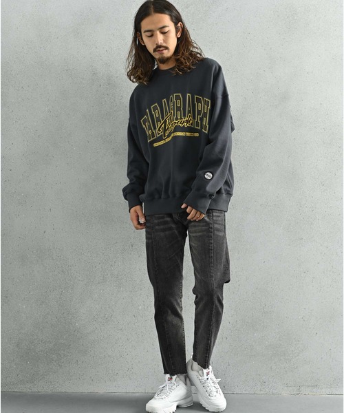 Paragraph(パラグラフ)の「Paragraph (パラグラフ) バーコードスウェットトレーナー(スウェット・メンズ・スカイブルー/チャコール/アイボリー/ライトグレー・FREE)」の7枚目の写真