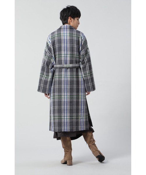 ROSE BUD（ローズバッド）の「チェックチェスターコート（チェスターコート・レディース・ブラック/グリーン・FREE）」の21枚目の写真