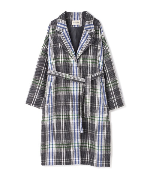 ROSE BUD（ローズバッド）の「チェックチェスターコート（チェスターコート・レディース・ブラック/グリーン・FREE）」の10枚目の写真