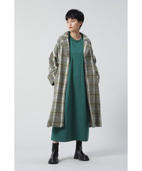 ROSE BUD（ローズバッド）の「チェックチェスターコート（チェスターコート・レディース・ブラック/グリーン・FREE）」の18枚目の写真