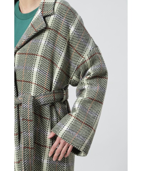 ROSE BUD（ローズバッド）の「チェックチェスターコート（チェスターコート・レディース・ブラック/グリーン・FREE）」の13枚目の写真