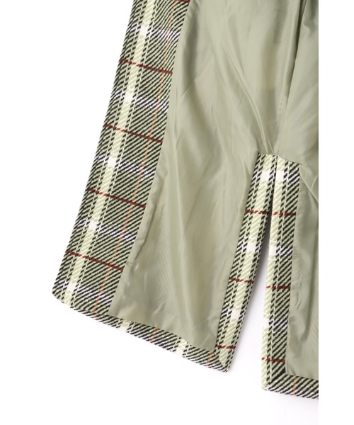 ROSE BUD（ローズバッド）の「チェックチェスターコート（チェスターコート・レディース・ブラック/グリーン・FREE）」の7枚目の写真