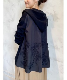 BEARDSLEY | テープ刺繍ニットパーカー(カーディガン/ボレロ)