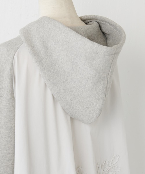 BEARDSLEY（ビアズリー）の「テープ刺繍ニットパーカー（カーディガン/ボレロ・レディース・ブラック/グレー・FREE）」の14枚目の写真