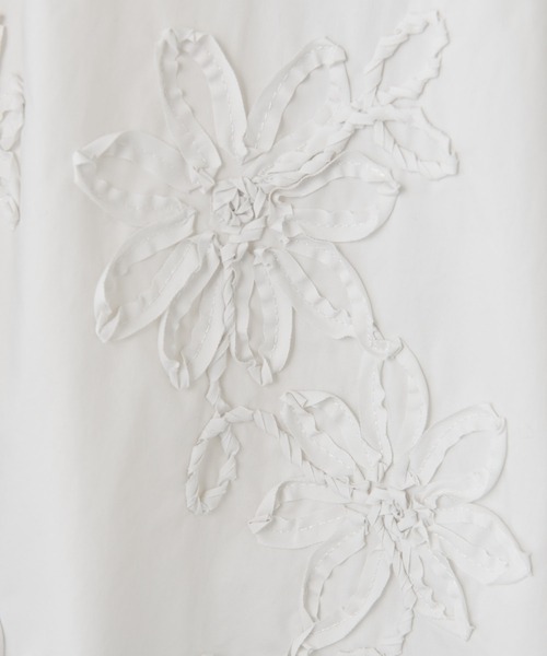 BEARDSLEY（ビアズリー）の「テープ刺繍ニットパーカー（カーディガン/ボレロ・レディース・ブラック/グレー・FREE）」の10枚目の写真