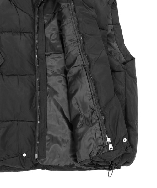 Figments（フィグメンツ）の「パデッドベスト（ベスト・レディース・ブラック/オフホワイト・FREE）」の3枚目の写真